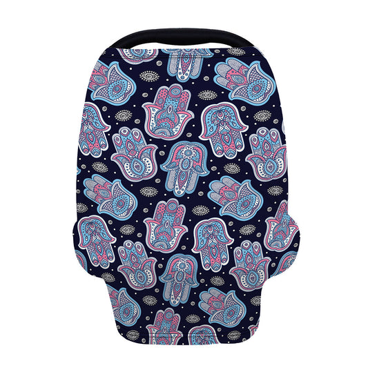 Boho Hamsa Pattern Print Baby Seat Cover