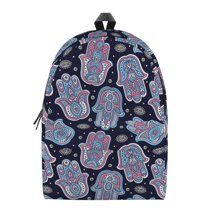 Boho Hamsa Pattern Print Backpack