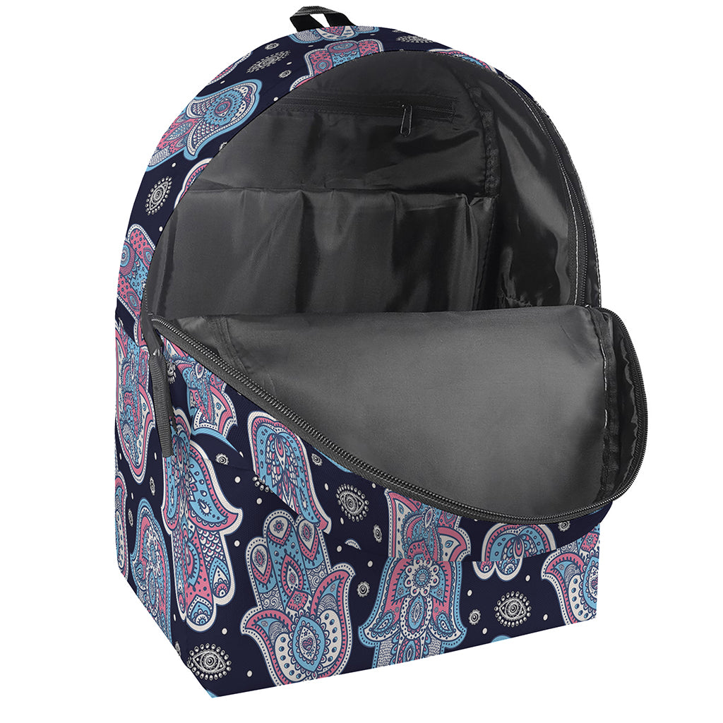 Boho Hamsa Pattern Print Backpack