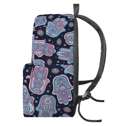 Boho Hamsa Pattern Print Backpack