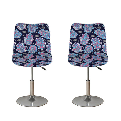 Boho Hamsa Pattern Print Bar Stool Covers
