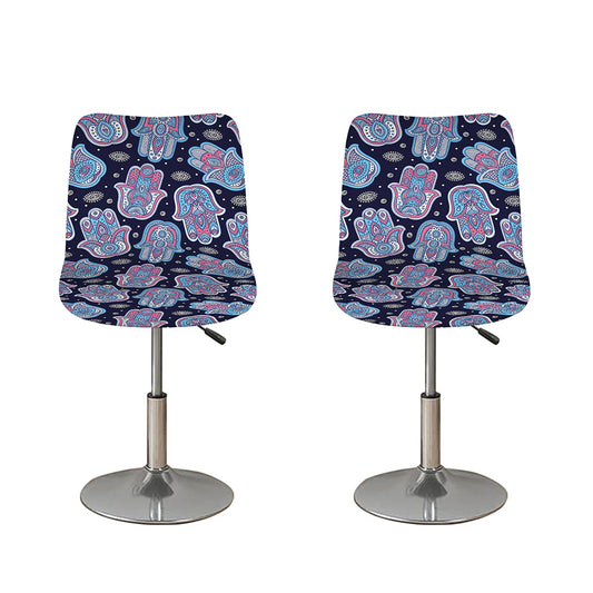Boho Hamsa Pattern Print Bar Stool Covers