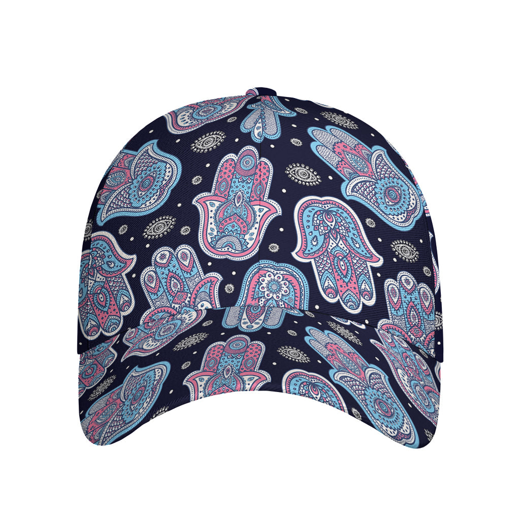 Boho Hamsa Pattern Print Baseball Cap