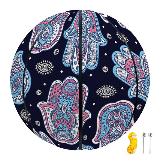 Boho Hamsa Pattern Print Basketball