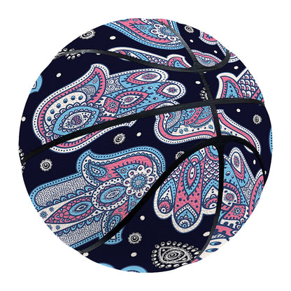 Boho Hamsa Pattern Print Basketball