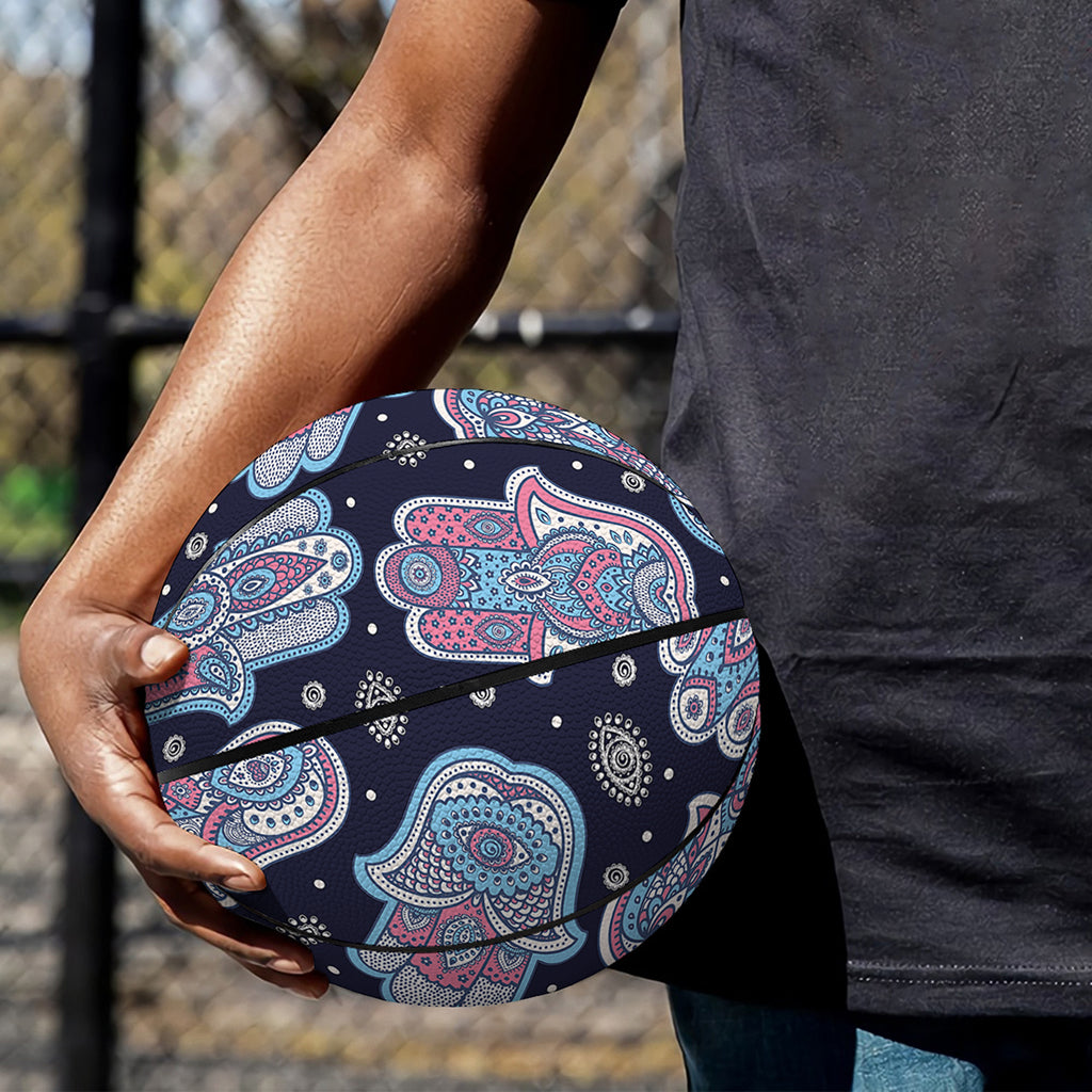 Boho Hamsa Pattern Print Basketball