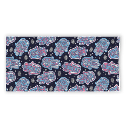 Boho Hamsa Pattern Print Beach Towel