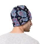 Boho Hamsa Pattern Print Beanie