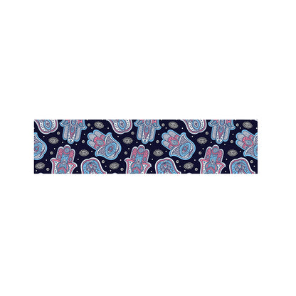 Boho Hamsa Pattern Print Bed Runner