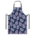 Boho Hamsa Pattern Print Bib Apron With Pocket