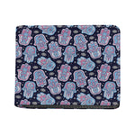 Boho Hamsa Pattern Print Bifold Wallet