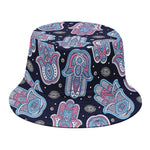 Boho Hamsa Pattern Print Bucket Hat