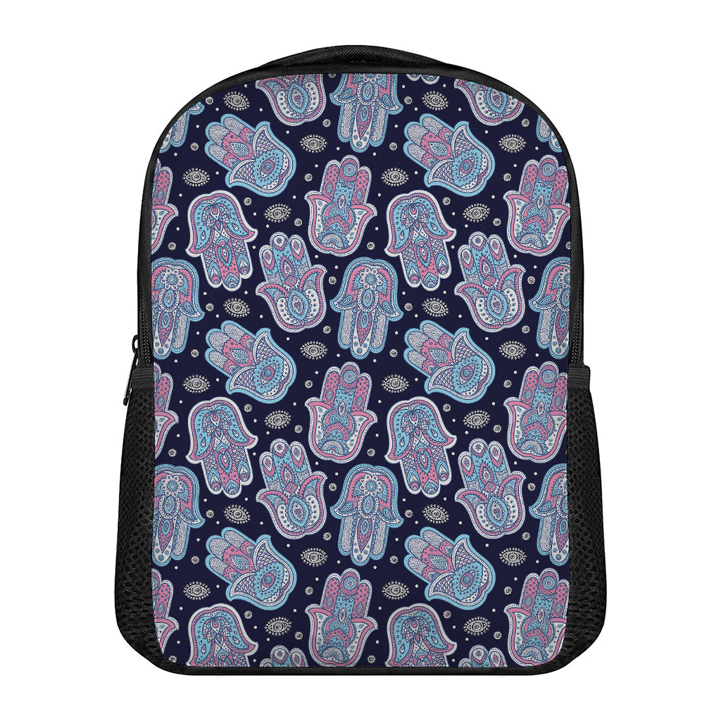 Boho Hamsa Pattern Print Casual Backpack