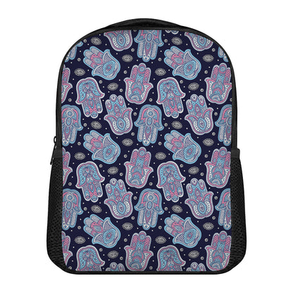 Boho Hamsa Pattern Print Casual Backpack