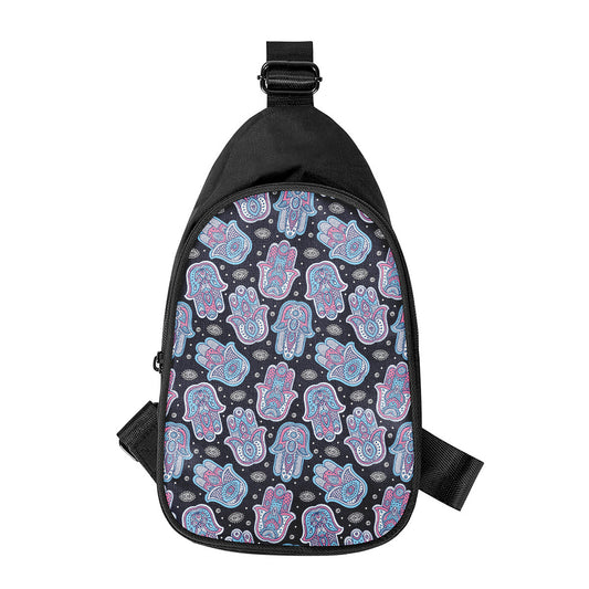 Boho Hamsa Pattern Print Chest Bag