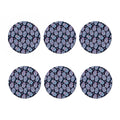 Boho Hamsa Pattern Print Coaster Set