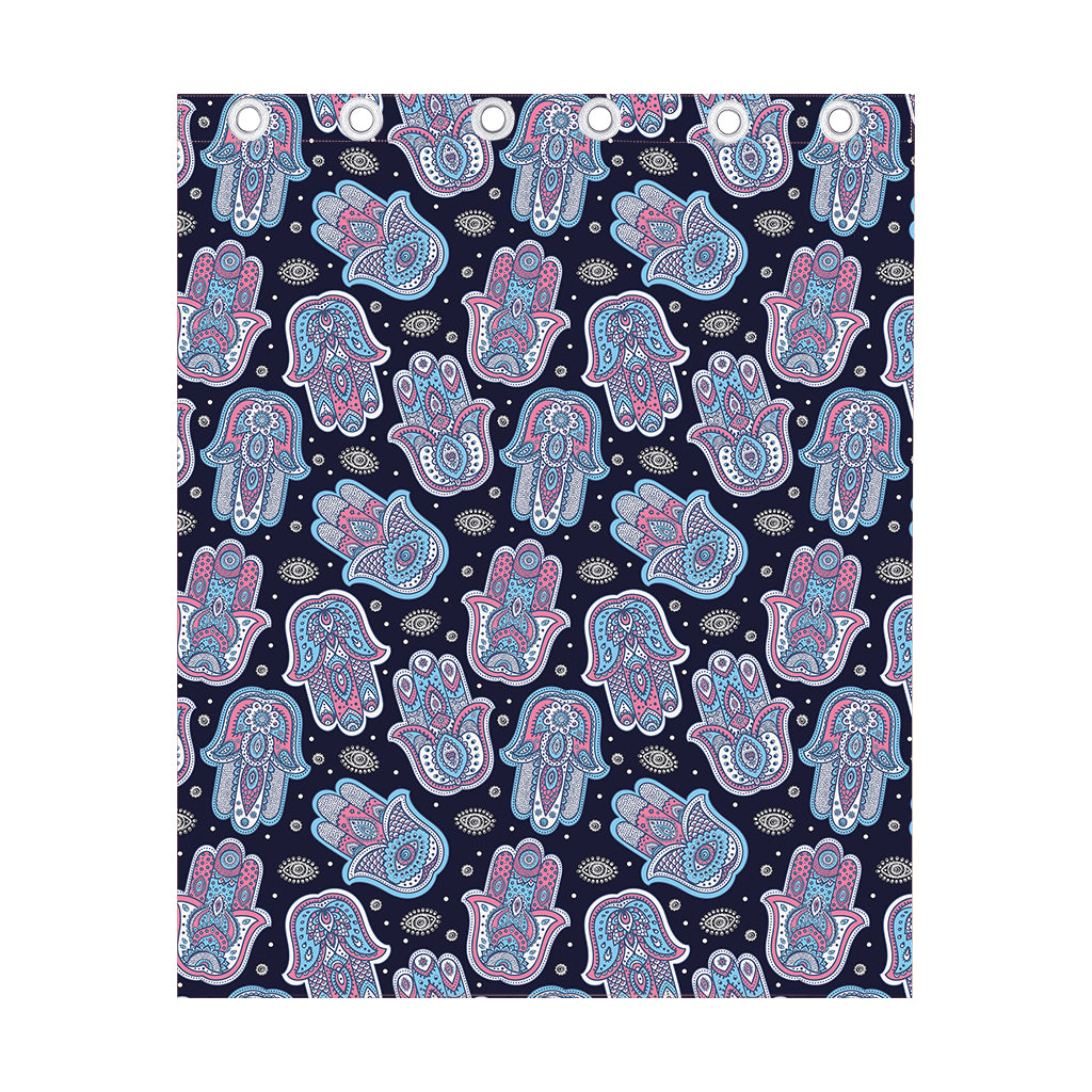 Boho Hamsa Pattern Print Curtain