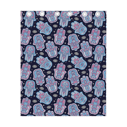Boho Hamsa Pattern Print Curtain