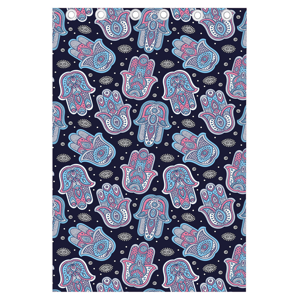 Boho Hamsa Pattern Print Curtain