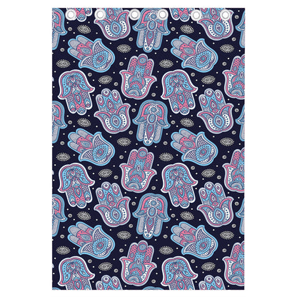 Boho Hamsa Pattern Print Curtain