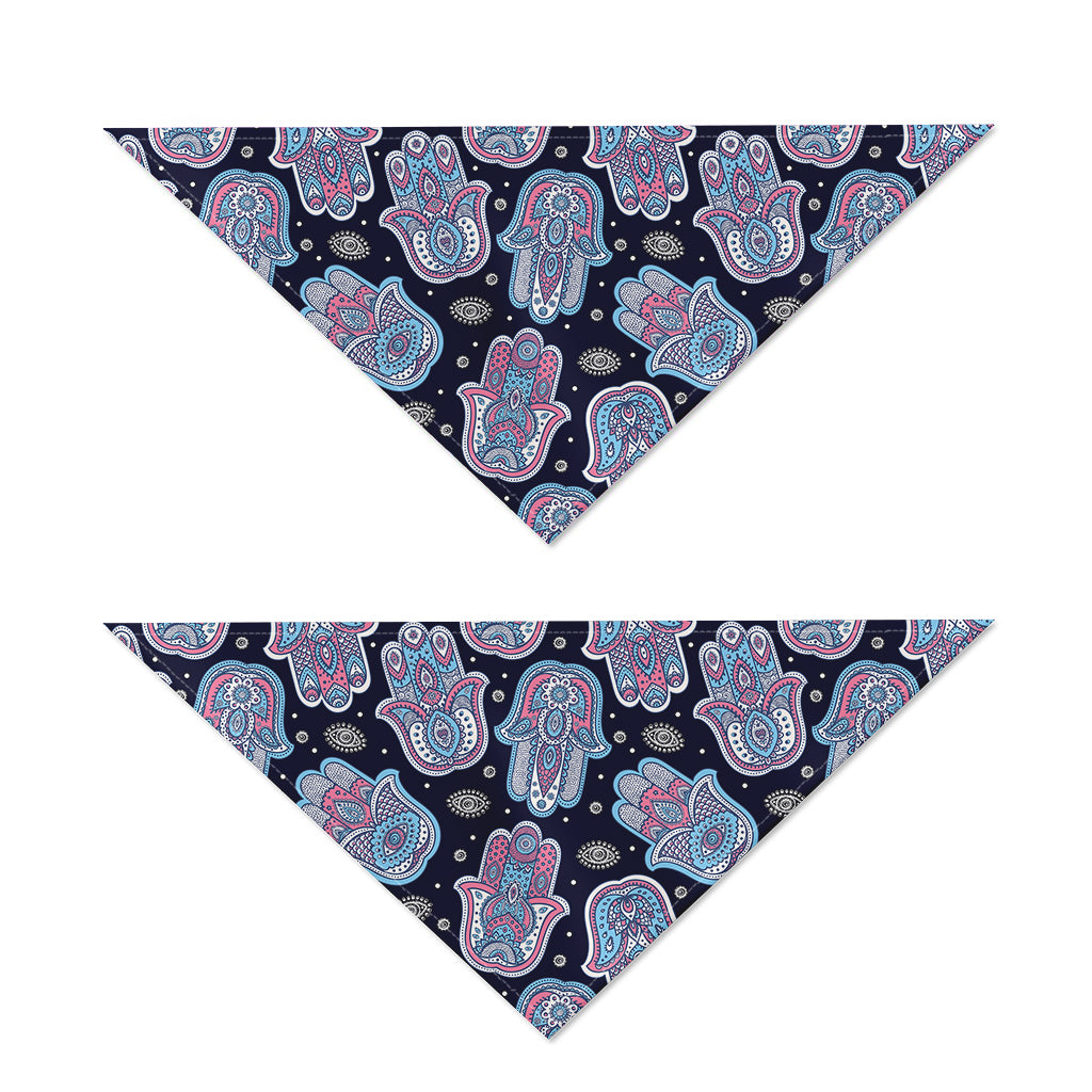 Boho Hamsa Pattern Print Dog Bandana
