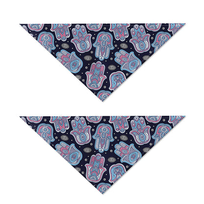 Boho Hamsa Pattern Print Dog Bandana