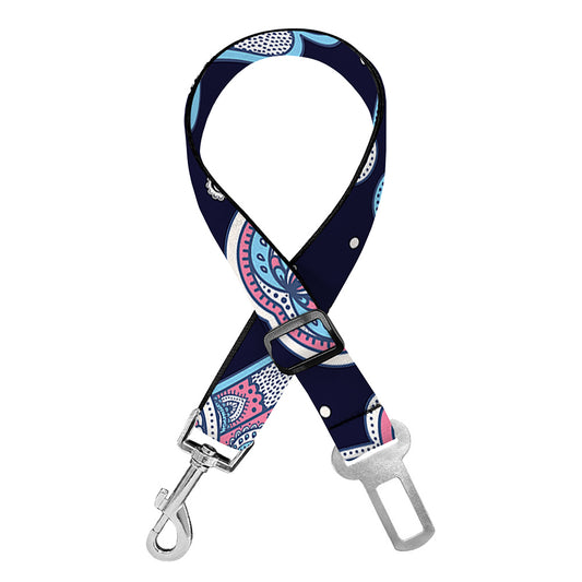 Boho Hamsa Pattern Print Dog Seat Belt