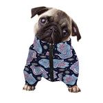 Boho Hamsa Pattern Print Dog Zip Up Jacket