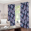 Boho Hamsa Pattern Print Extra Wide Grommet Curtains