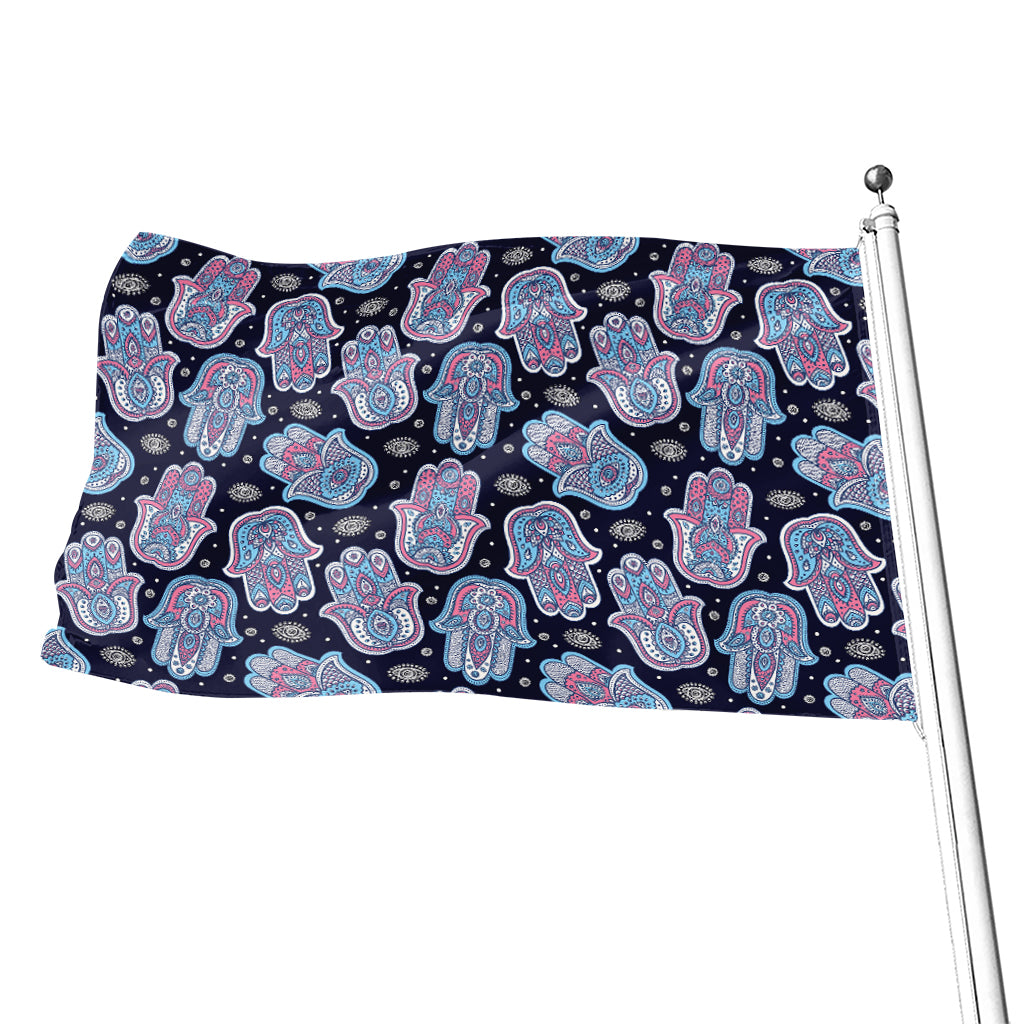 Boho Hamsa Pattern Print Flag