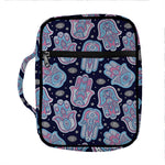 Boho Hamsa Pattern Print Front Pocket Bible Bag