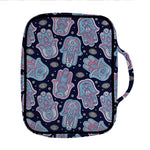 Boho Hamsa Pattern Print Front Pocket Bible Bag