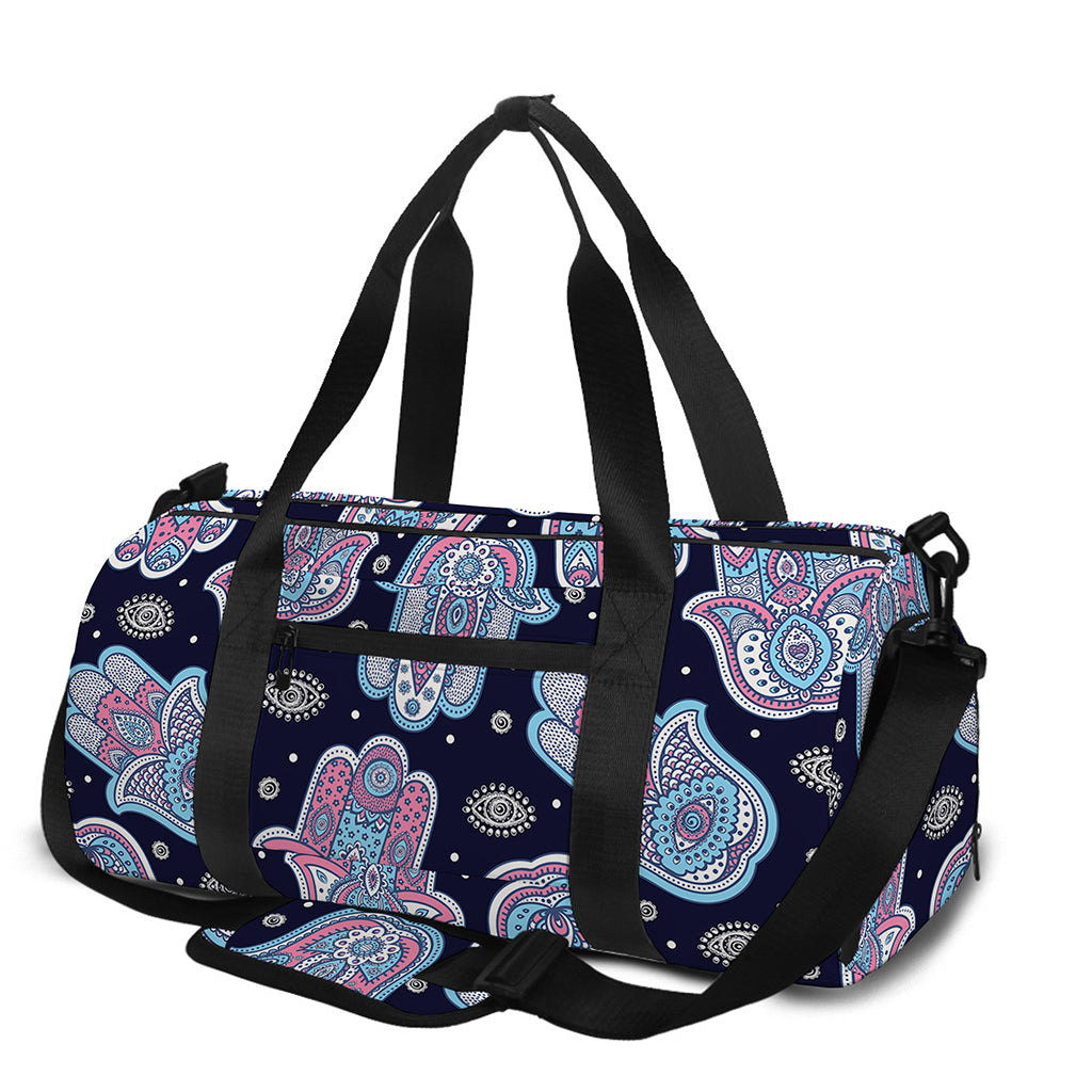 Boho Hamsa Pattern Print Gym Bag