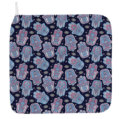 Boho Hamsa Pattern Print Hand Towel