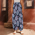 Boho Hamsa Pattern Print Harem Pants