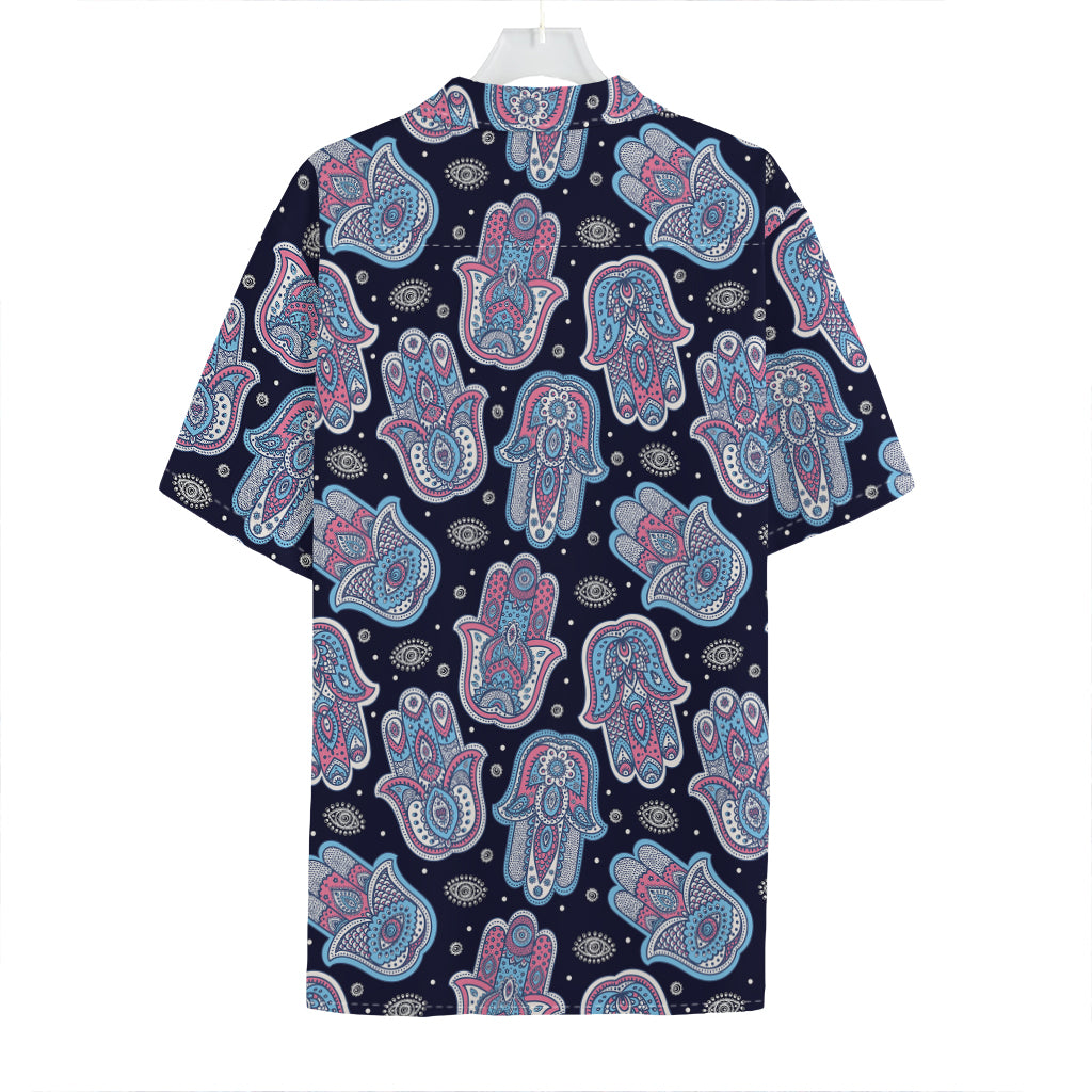 Boho Hamsa Pattern Print Hawaiian Shirt