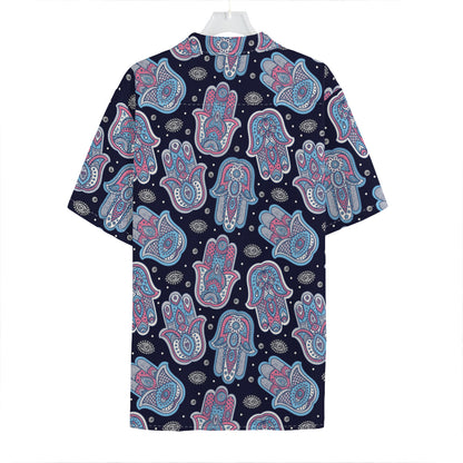 Boho Hamsa Pattern Print Hawaiian Shirt