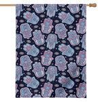 Boho Hamsa Pattern Print House Flag
