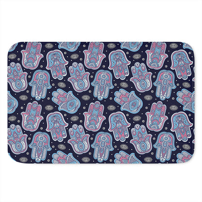 Boho Hamsa Pattern Print Indoor Door Mat