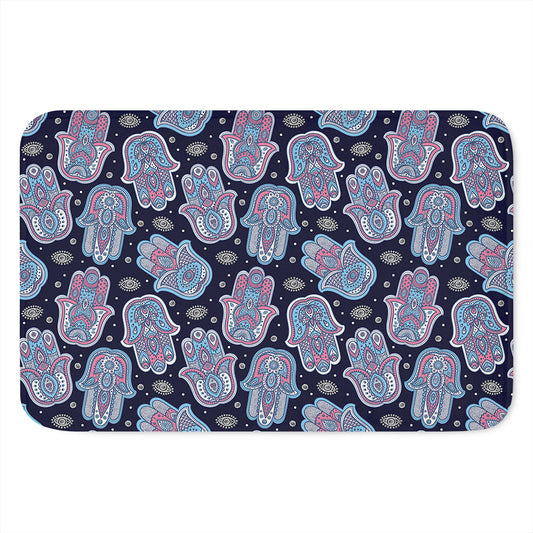 Boho Hamsa Pattern Print Indoor Door Mat