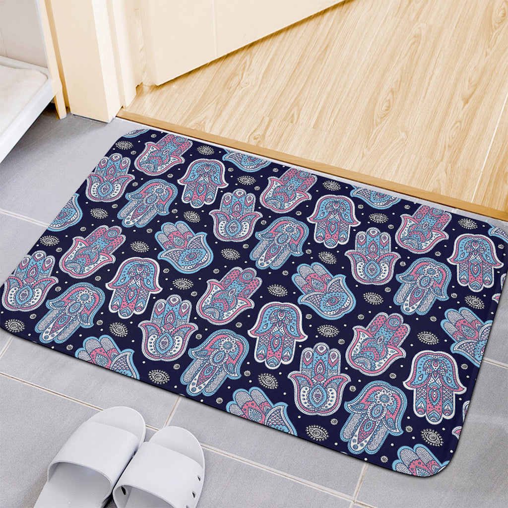 Boho Hamsa Pattern Print Indoor Door Mat