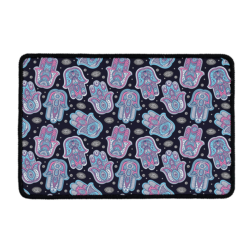 Boho Hamsa Pattern Print Kitchen Mat
