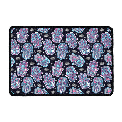 Boho Hamsa Pattern Print Kitchen Mat