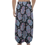 Boho Hamsa Pattern Print Lantern Pants