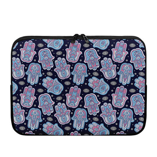 Boho Hamsa Pattern Print Laptop Sleeve