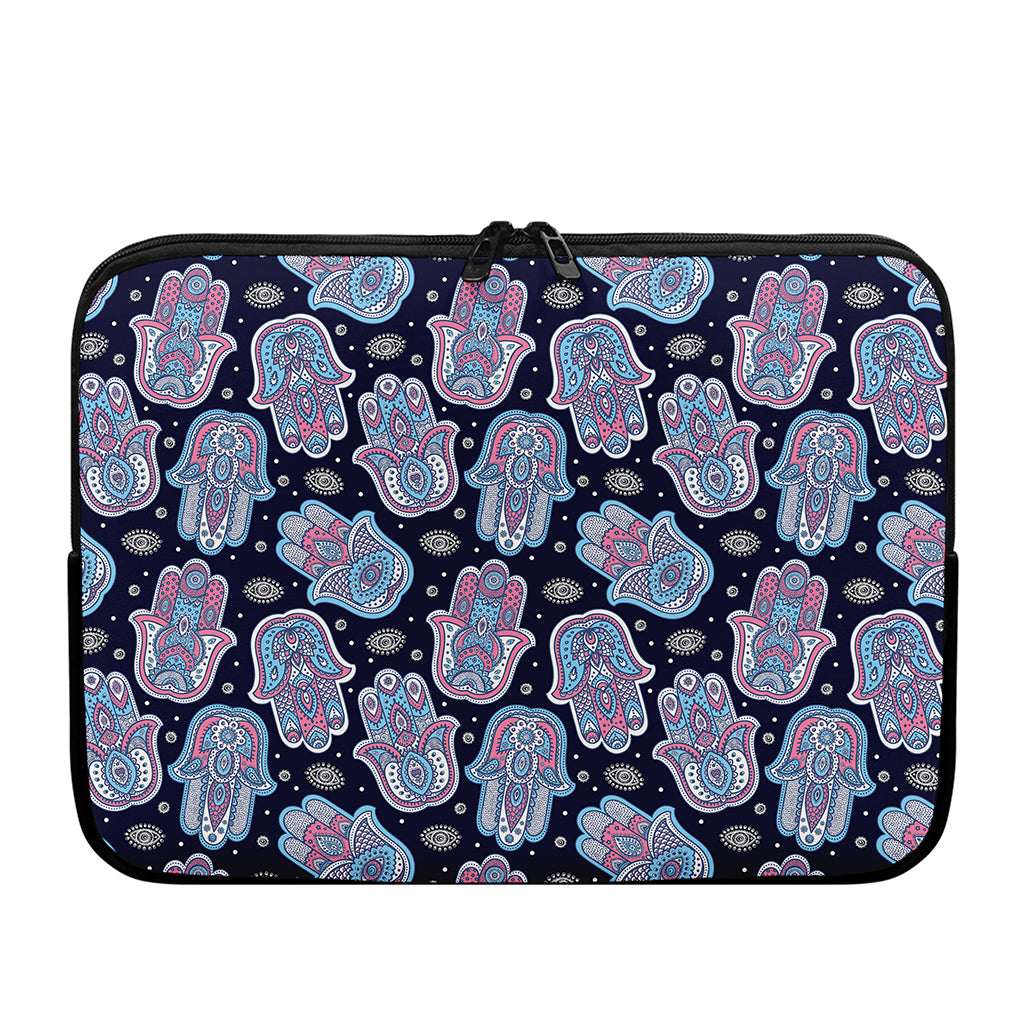 Boho Hamsa Pattern Print Laptop Sleeve