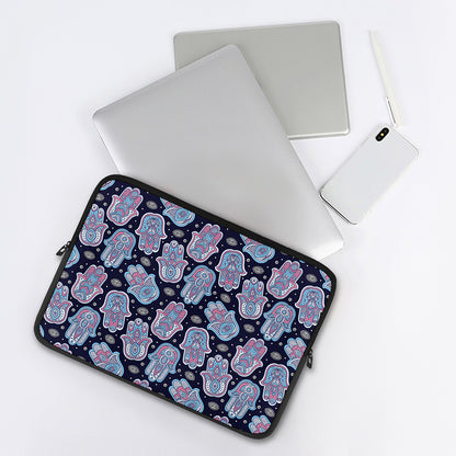 Boho Hamsa Pattern Print Laptop Sleeve