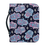 Boho Hamsa Pattern Print Leather Bible Cover