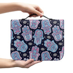 Boho Hamsa Pattern Print Leather Bible Cover