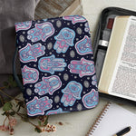 Boho Hamsa Pattern Print Leather Bible Cover